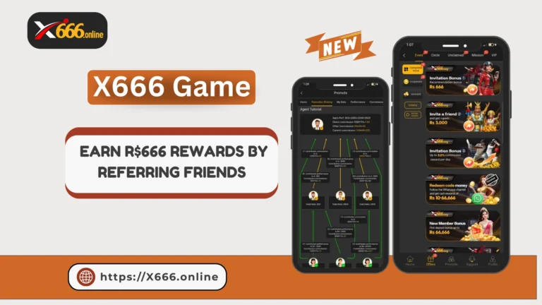 Invite friends on X666 APK and earn cash rewards through referral program