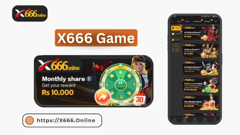 Get Rs. 10,000 monthly reward through X 666 Game share program with JazzCash and EasyPaisa withdrawals